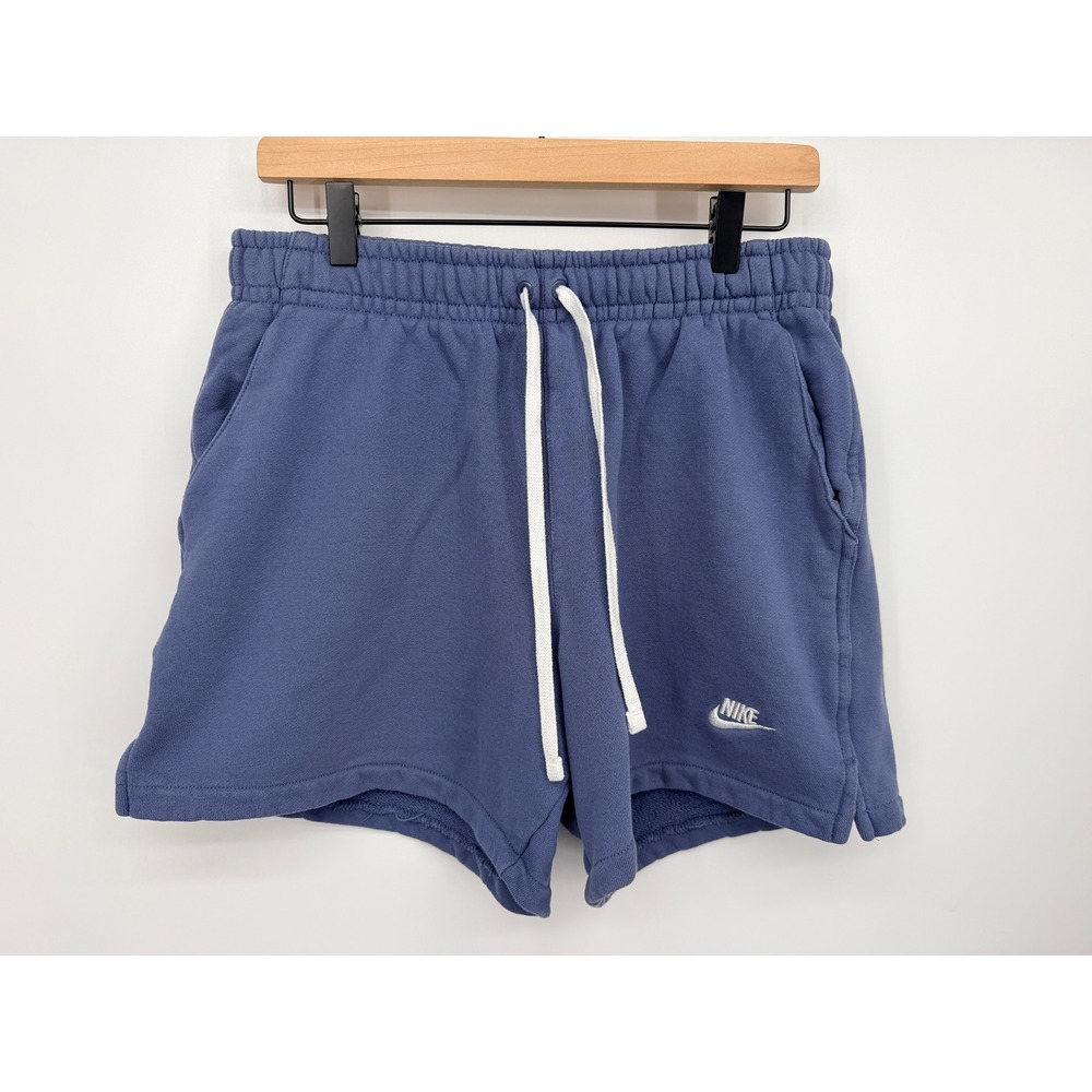 Nike Sportswear Phoenix Fleece Shorts Womens Large Blue Excellent DX0731-491
